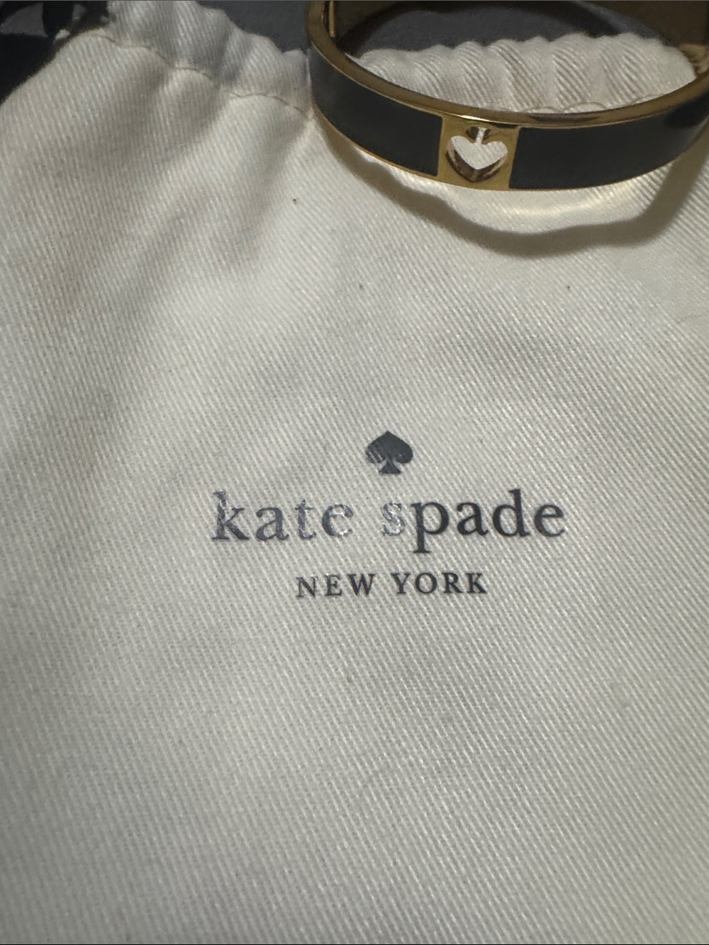 kate spade New York Heart Bangle w/dust bag - Picture 3 of 4